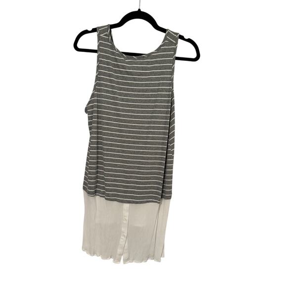 Anthropologie Eri + Ali Sleeveless Ribbed Knit Striped Tank - Size XL - Picture 2 of 5